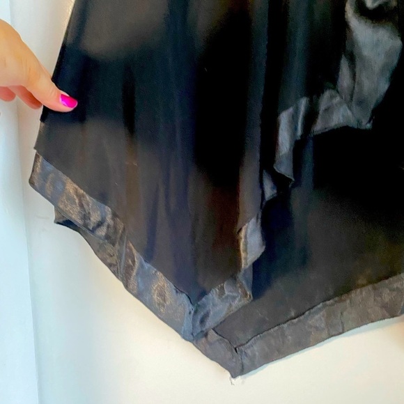 Dots Tunic Top Small Women’s Black Stretch Knit Whimsigoth Witchy Fairy Goth - Picture 6 of 11